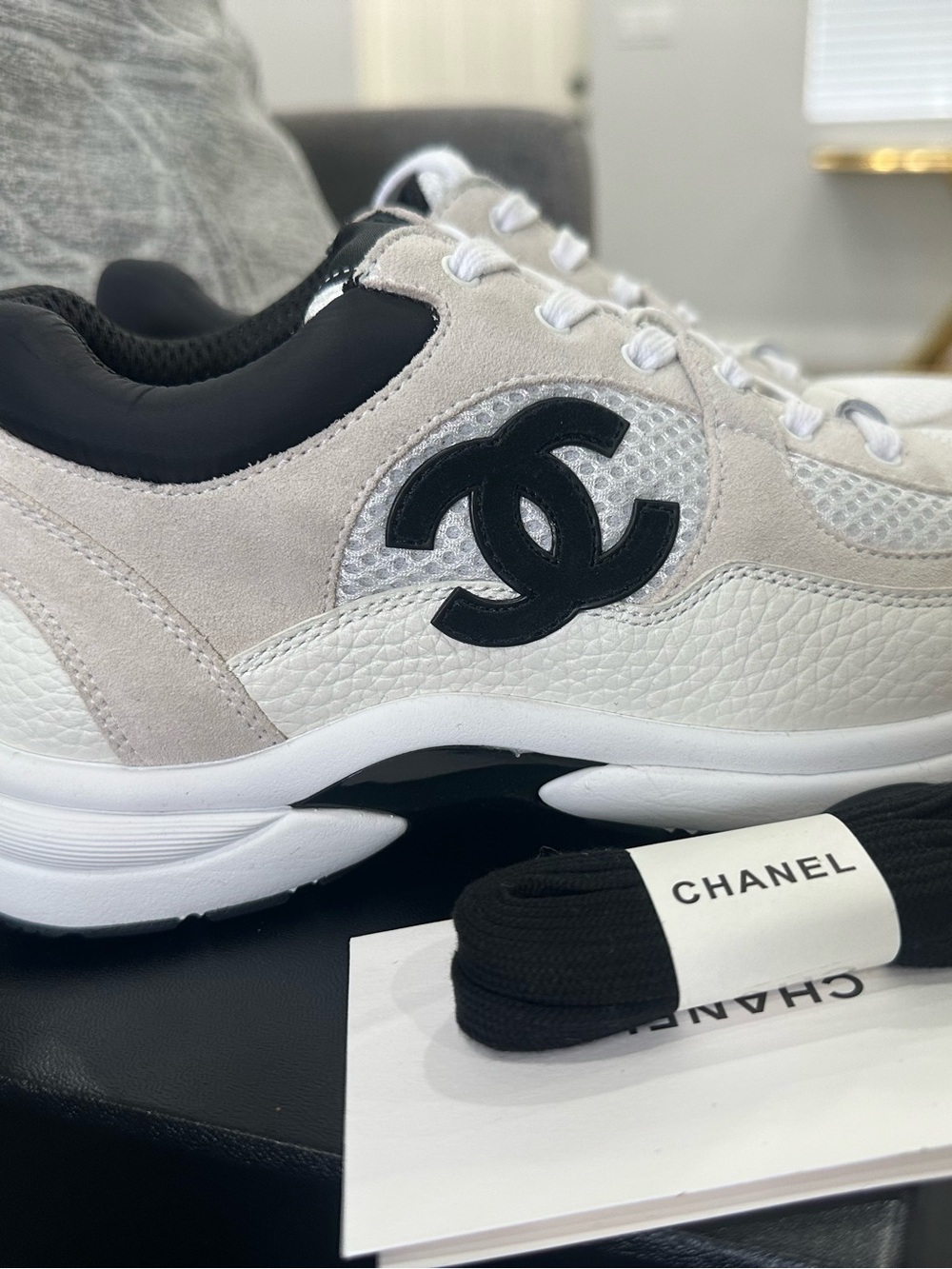 Chanel Low Top Trainer Suede Size 7 - Picture 6 of 9